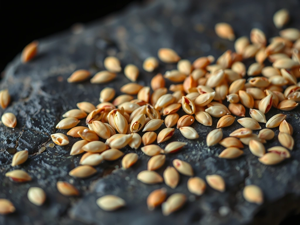 Zbliżenie na siemię lniane